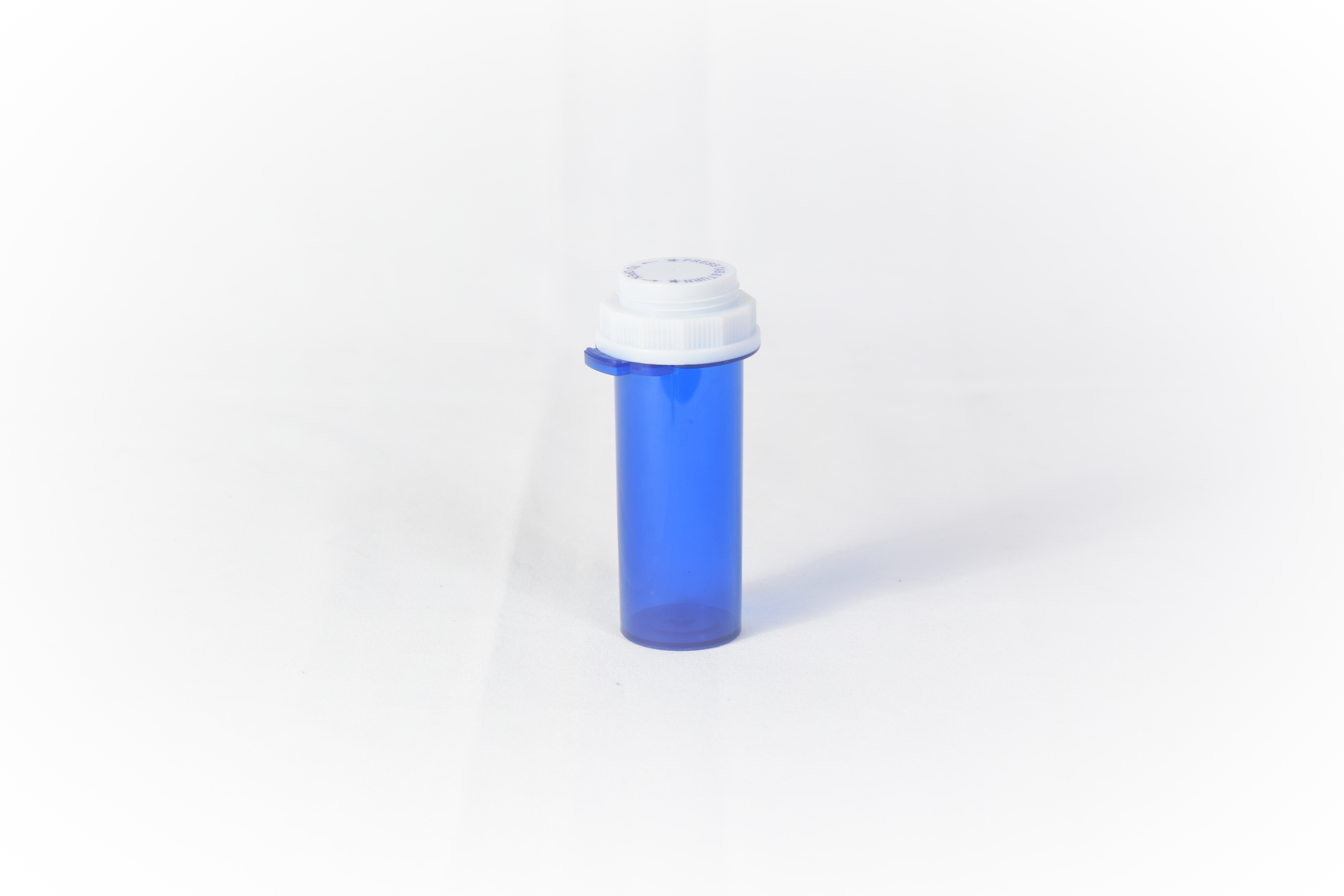 8 DRAM VIALS REVERSIBLE BLUE VIALS 400/CS B30008